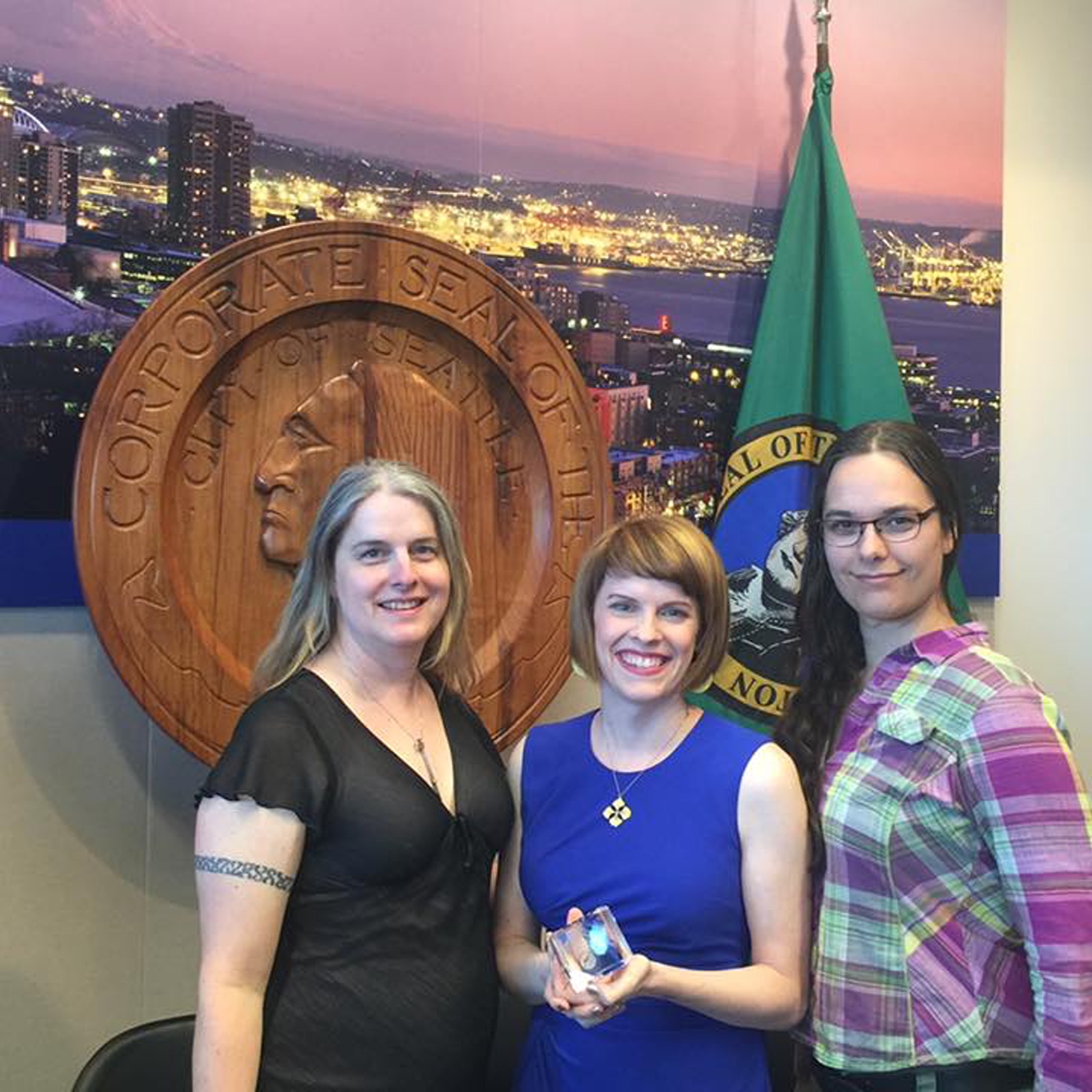 Danni receives Mayor's Pride Award, 2015